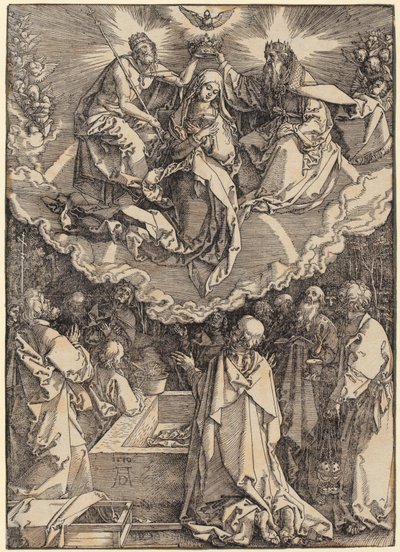 Fremstillingen i templet, blad 13 af serien "Jomfru Marias liv" af Albrecht Dürer