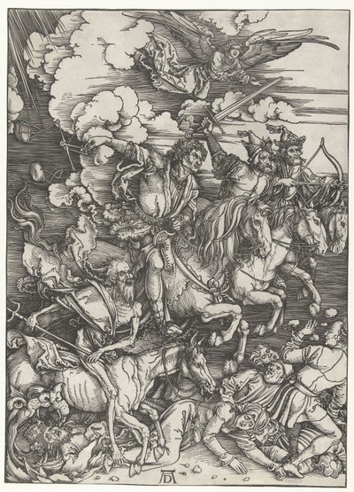Apokalypsens fire ryttere af Albrecht Dürer