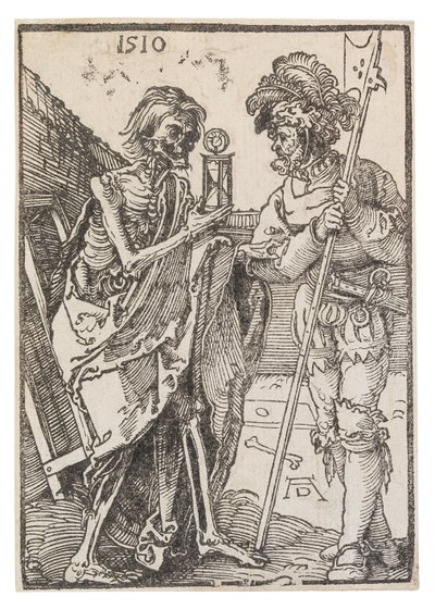 Døden og Lansquenet, 1510. af Albrecht Dürer