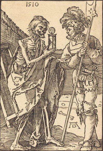 Døden og Lansquenet, 1510. af Albrecht Dürer