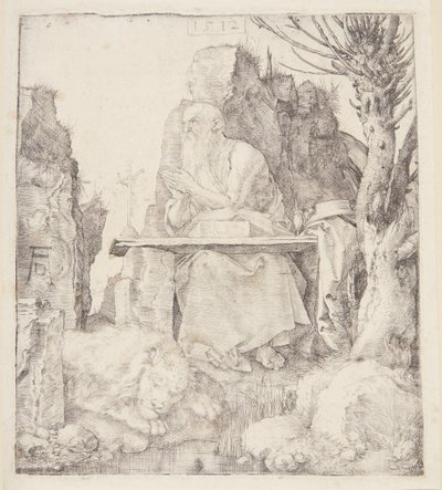 Den hellige Hieronymus ved et stynet piletræ af Albrecht Dürer