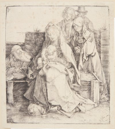 Den hellige familie, seks personer af Albrecht Dürer