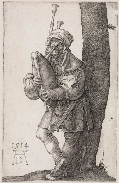 Sækkepibespilleren af Albrecht Dürer