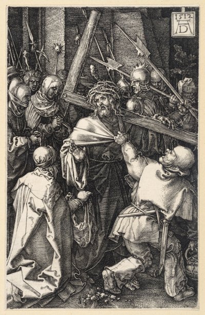 Den lidende Kristus ved piskesøjlen (Kupferstich-Passion) af Albrecht Dürer