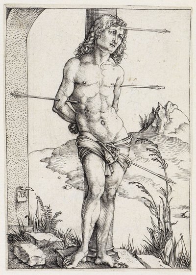 Sankt Sebastian ved søjlen af Albrecht Dürer