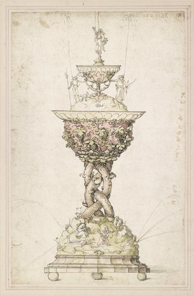 Design til en bordfontæne, 1509 af Albrecht Dürer