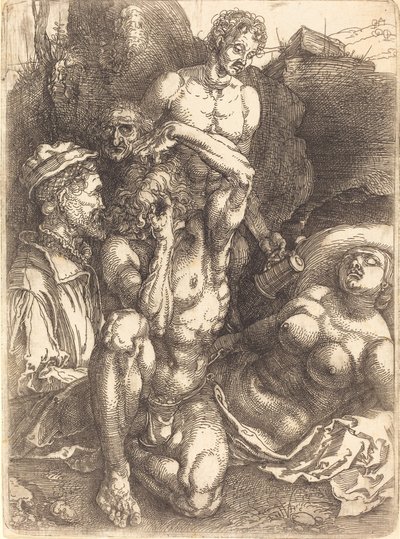 Desperat mand, sandsynligvis 15141515. af Albrecht Dürer