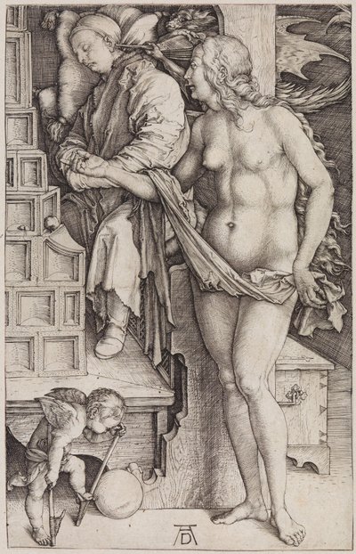 Den dovnes fristelse (Lægens drøm) af Albrecht Dürer