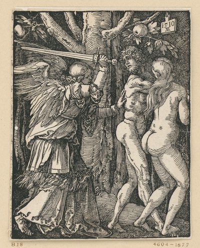 Fordrivelsen fra Paradiset (Den lille passion) af Albrecht Dürer