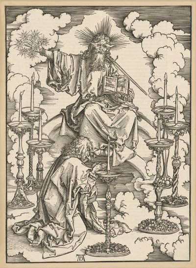 Visionen af de syv lysestager (Apokalypsen) af Albrecht Dürer