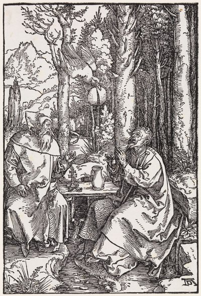De hellige eremitter Antonius og Paulus af Albrecht Dürer