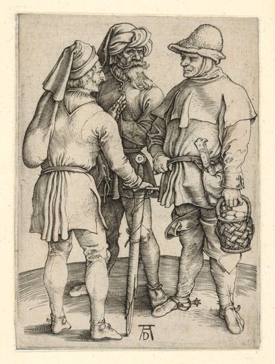 Tre bønder i samtale af Albrecht Dürer