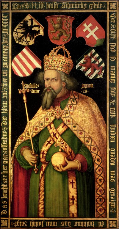 Kejser Sigismund, hellig romersk kejser, konge af Ungarn og Bøhmen (1368-1437), ca. 1600 af Albrecht Dürer