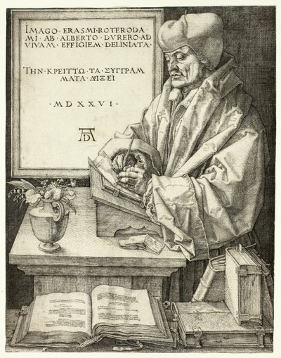 Erasmus af Rotterdam af Albrecht Dürer