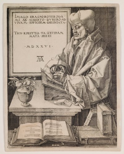 Erasmus af Rotterdam af Albrecht Dürer