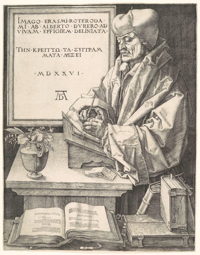 Erasmus af Rotterdam af Albrecht Dürer
