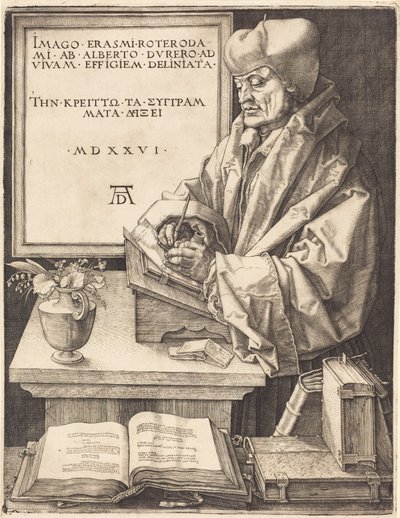 Erasmus af Rotterdam af Albrecht Dürer