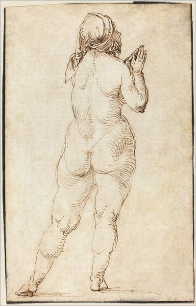 Nøgen kvinde beder af Albrecht Dürer