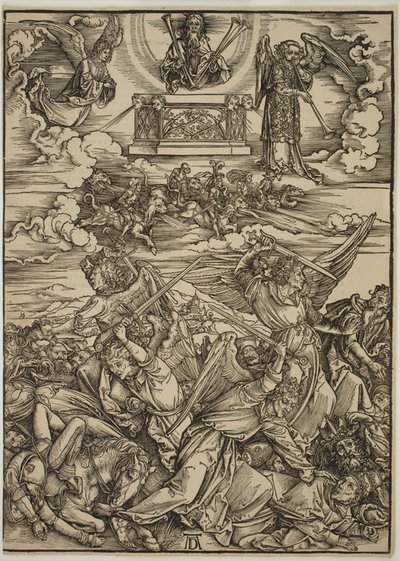 Fire hævnende engle fra Eufrat af Albrecht Dürer