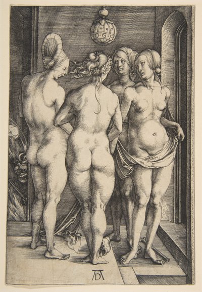 Fire nøgne kvinder af Albrecht Dürer