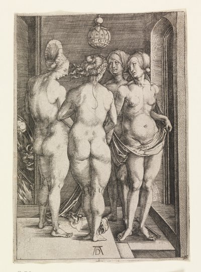 Fire nøgne kvinder (De fire hekse) af Albrecht Dürer