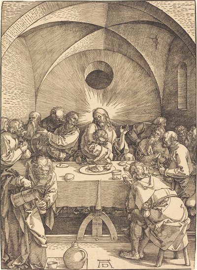 Fransk:  La Cène Den store passion: 01. Den sidste nadver af Albrecht Dürer