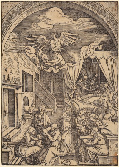 Kristi fødsel, blad 10 i serien »Mariens liv« af Albrecht Dürer