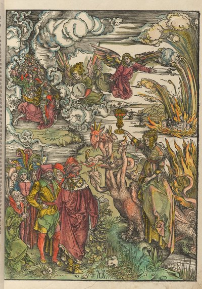 Tysk: Die babylonische Hure Babylons skøge af Albrecht Dürer