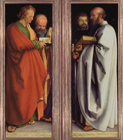 Tysk: Vier Apostel De fire apostle af Albrecht Dürer