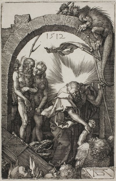 Harving af Helvede; Kristus i limbo, fra The Engraved Passion af Albrecht Dürer