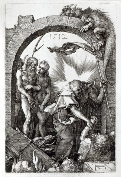 Harrowing of Hell eller Kristi nedstigning i Limbo, 1512 af Albrecht Dürer