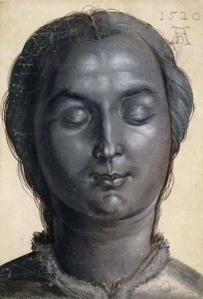 Hoved af en kvinde, 1520. af Albrecht Dürer