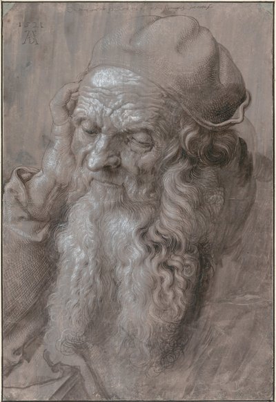 Hoved af en gammel mand, 1521 af Albrecht Dürer