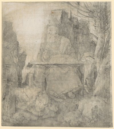 Den hellige Hieronymus ved siden af piletræet af Albrecht Dürer