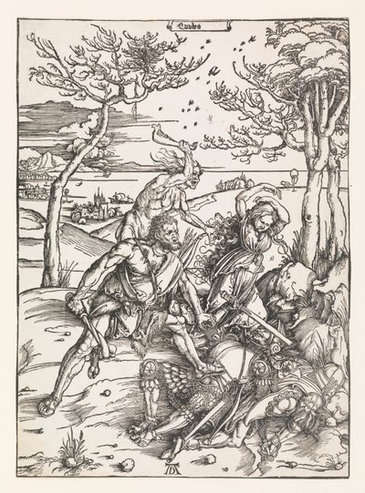 Hercules erobrer Molionide-tvillingerne af Albrecht Dürer