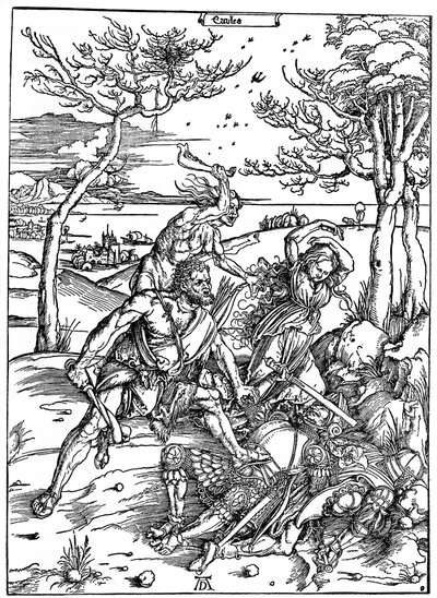 Hercules Killing the Molionides, c1496-1498, 1936 af Albrecht Dürer