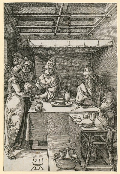 Herodias modtager Johannes’ hoved af Albrecht Dürer