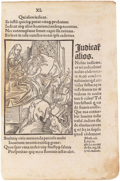 Illustration til bogen Ship of Fools af Sebastian Brant, 1494. af Albrecht Dürer