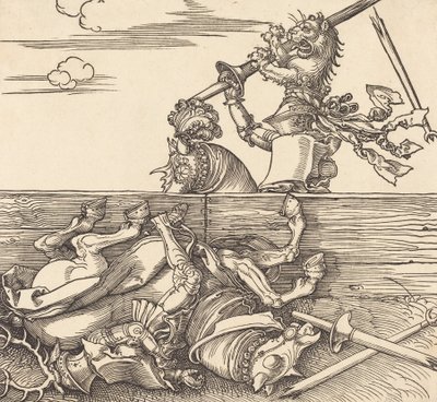 Italian Joust, ca. 1516. af Albrecht Dürer