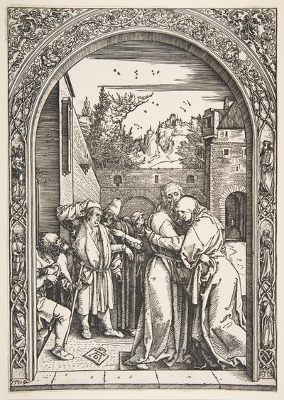 Joachim og Anna ved Den Gyldne Port, fra The Life of the Virgin, 1504. af Albrecht Dürer