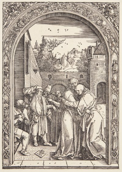 Joachim og St. Ann mødes ved Den Gyldne Port af Albrecht Dürer