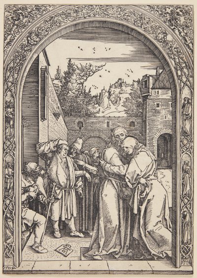 Joachim og St. Ann mødes ved Den Gyldne Port af Albrecht Dürer