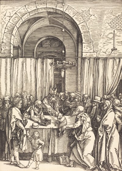Joachims tilbud afvist, ca. 15041505. af Albrecht Dürer