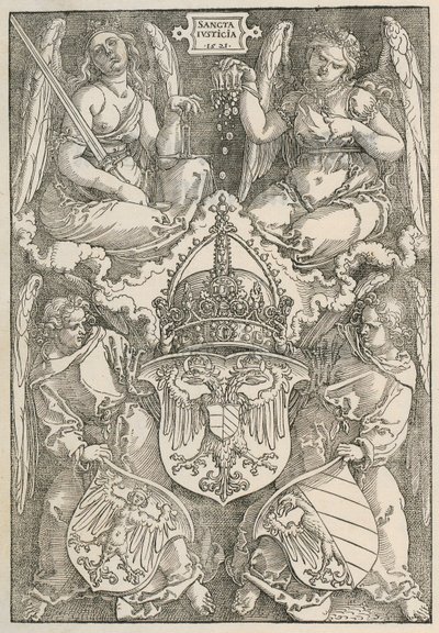 Knudepunkt med hjerteformet skilt af Albrecht Dürer