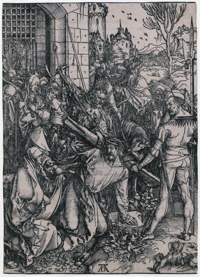 Kristi korsbæring, blad 7 i serien »Den store passion« af Albrecht Dürer