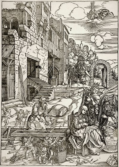 Jomfru Marias liv: Den hellige families ophold i Egypten (Bartsch 90) af Albrecht Dürer
