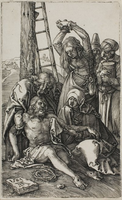Kristi klagesang, fra The Engraved Passion af Albrecht Dürer