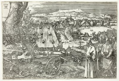 Landskab med kanon (Den store kanon) af Albrecht Dürer