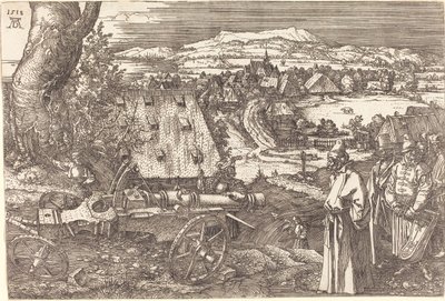Landskab med en kanon, 1518 af Albrecht Dürer
