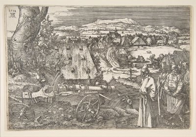 Landskab med en kanon, 1518. af Albrecht Dürer